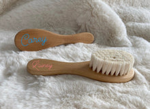 Load image into Gallery viewer, Personalised wooden baby brush
