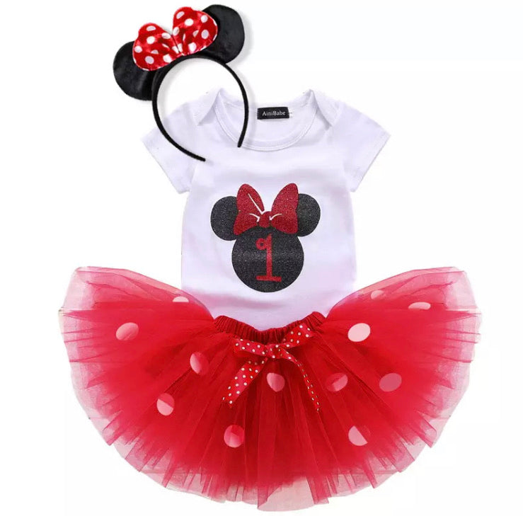 Minnie mouse tutu first hot sale birthday