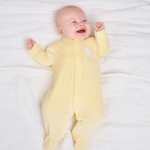 Load image into Gallery viewer, Lemon velour sleep suit
