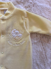 Load image into Gallery viewer, Lemon velour sleep suit
