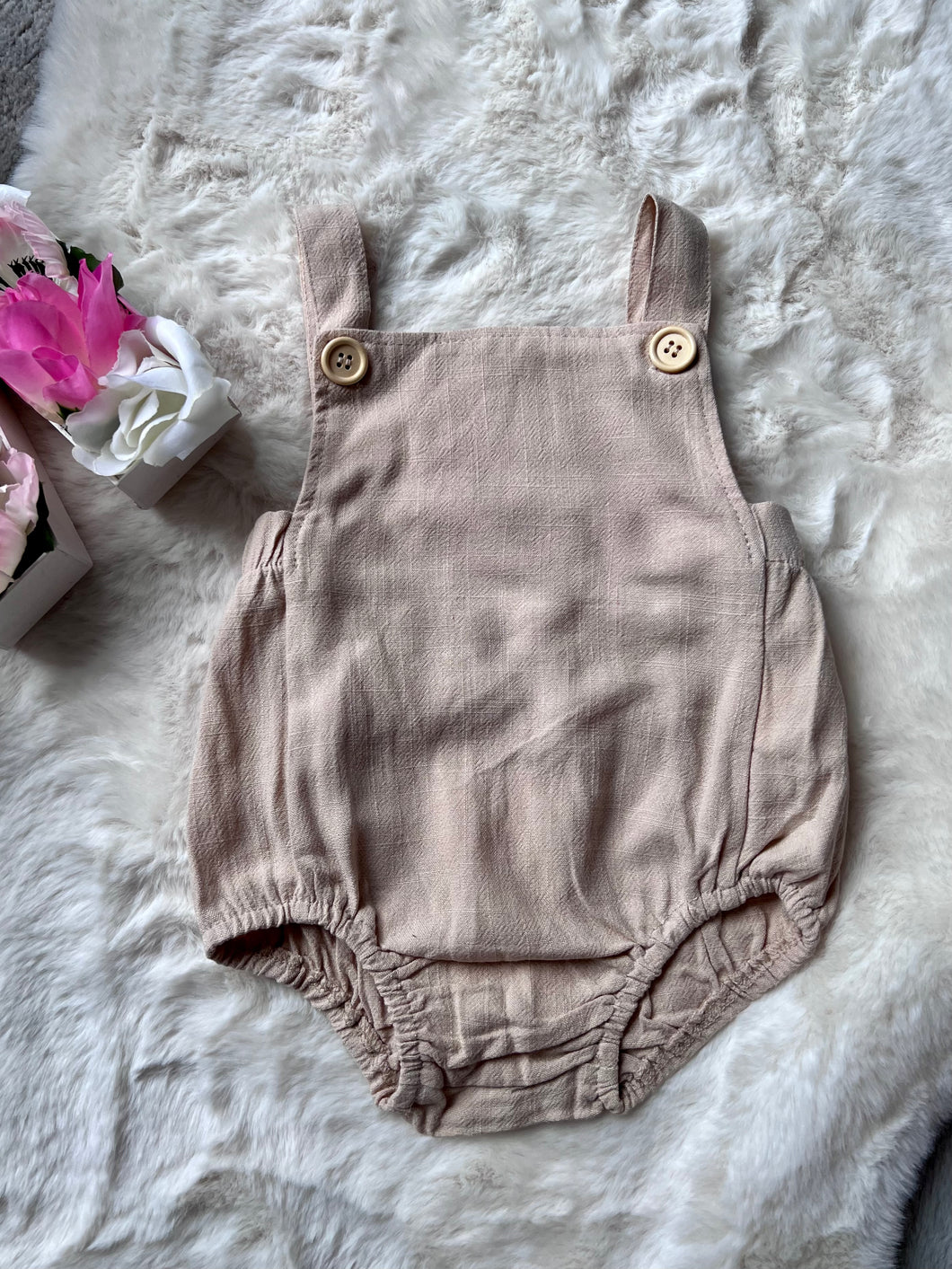 Brown romper dungarees