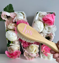 Load image into Gallery viewer, Personalised wooden baby brush
