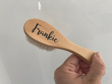 Load image into Gallery viewer, Personalised wooden baby brush
