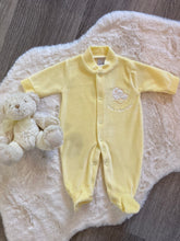 Load image into Gallery viewer, Lemon velour sleep suit
