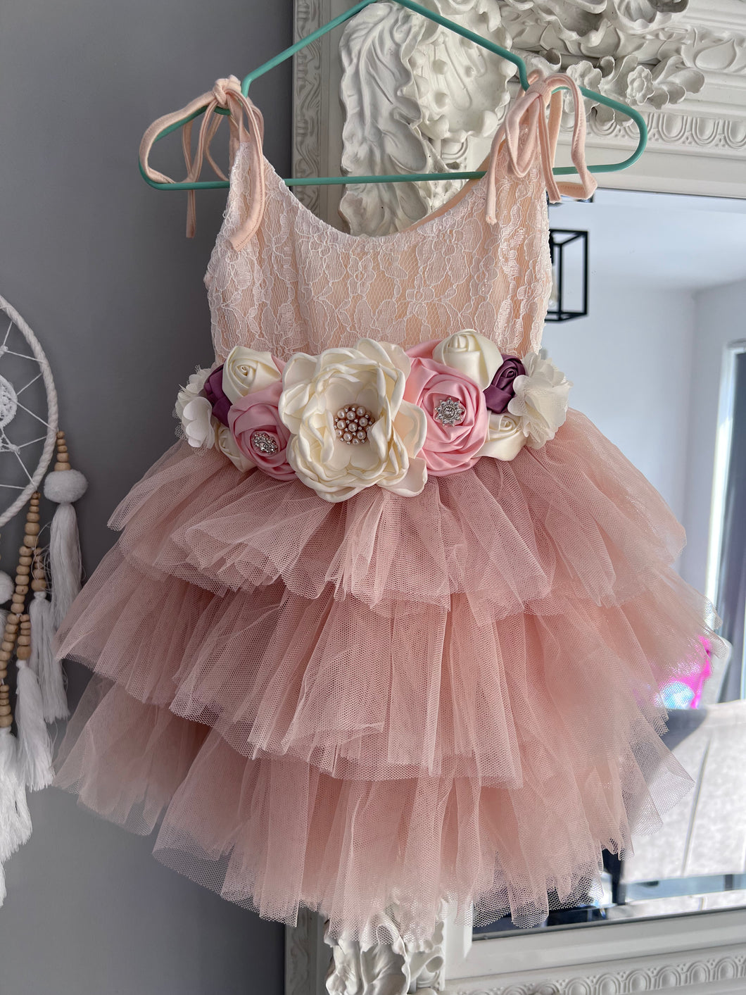 Isabella Flower Tulle Dress